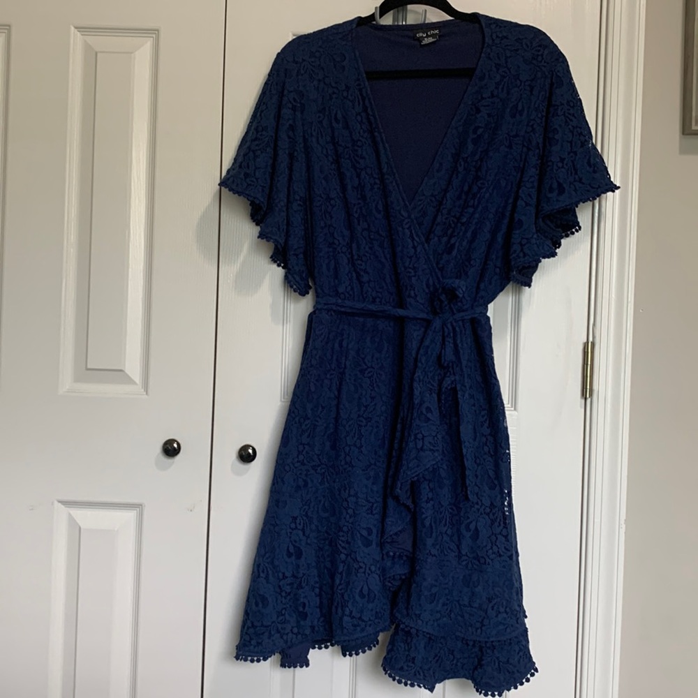 City chic dress, size 22, blue